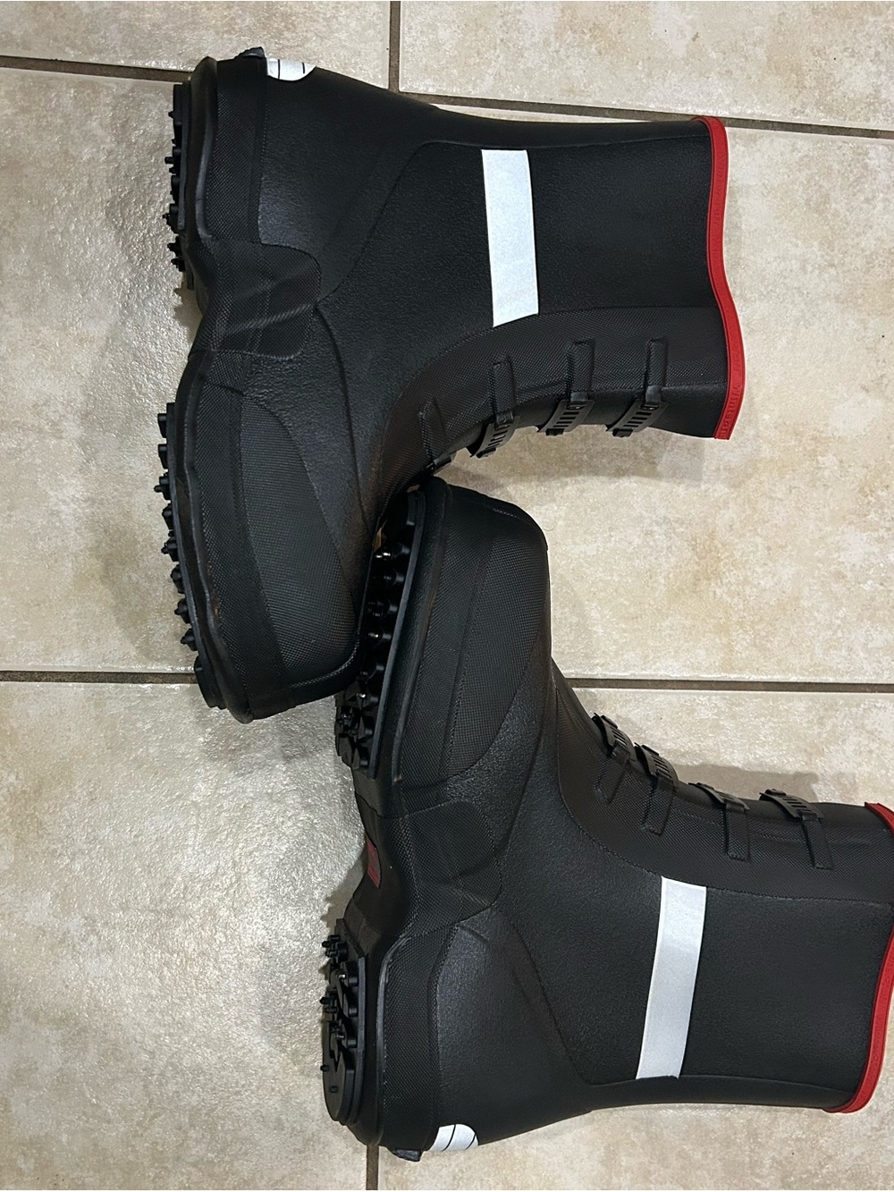 Tingley Winter Tuff 4 Buckle Ice Traction Men's Black Rain & Snow Boots